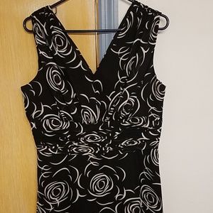 Suzi chin for maggy boutique dress black and cream